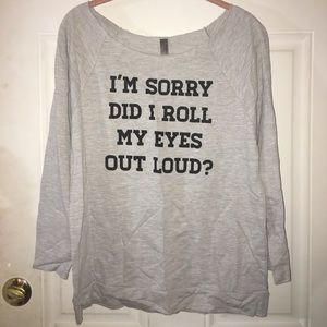 New 3/4 sleeve light weight cotton top  SZ M